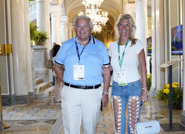 Senator Menendez and his wife.